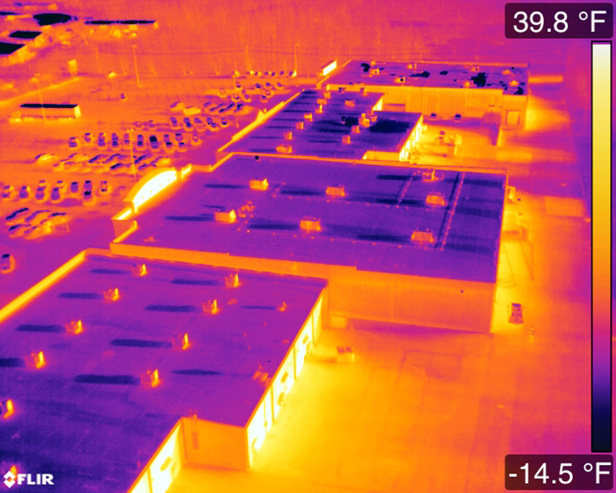 infrared drone roof inspection